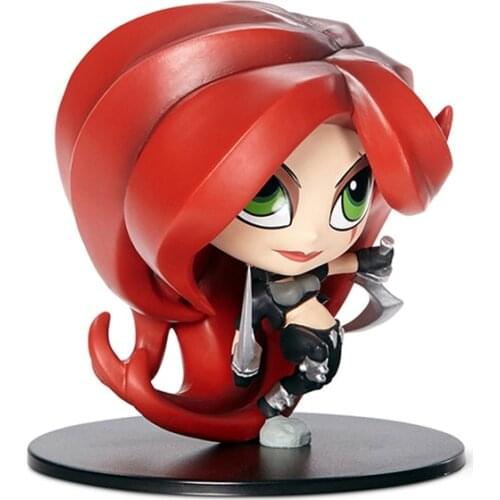 League of Legends Katarina Du Couteau Anime Games Peripheral Pvc Model Cute Cartoon Character Doll Collectibles Anime Figure Toy