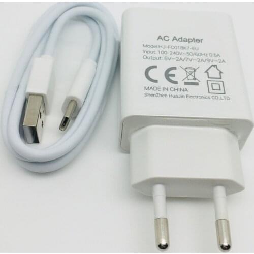 New Original Fast Charger for Oukitel WP2 MTK PE Wall Travel Power Adapter+Type-C Wire USB Cable