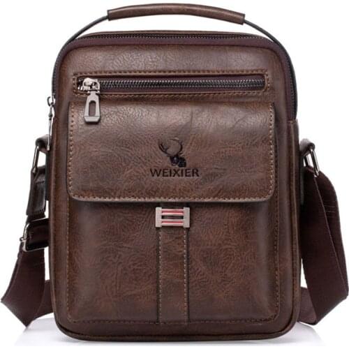 New Men Shoulder Bags Vintage Mens Crossbody Bag For Male Multi-function Man Casual Zipper Handbags Top-handle Messenger Bags