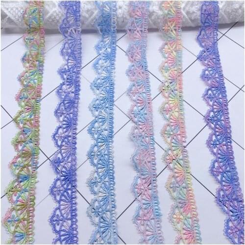 New Color Embroidered Lace Unilateral Polyester Bar Code Wedding Garment Accessory Handmade DIY Ornament Accessories Lace