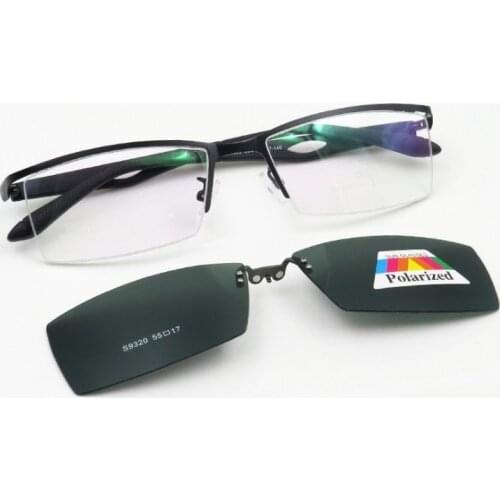 Width-137 Alloy TR90 Mirror clip myopic optical polarized sunglasses frame men male match eyewear eyeglasses frame with clip on