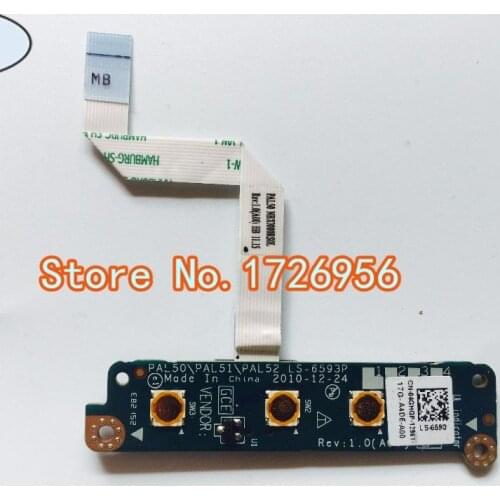 Original For Dell Latitude E6420 Media Button Switch Board with cable LS-6593P 4GHGP 04GHGP