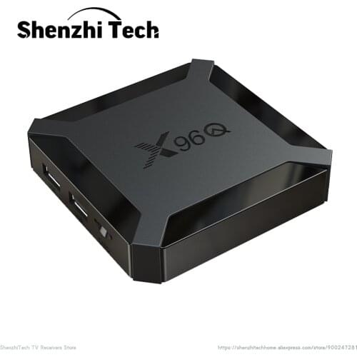 X96 Q 4K 2021 Smart TV Box Android 10.0 Allwinner H313 DDR3 2GB RAM 16GB ROM Set-Top Receiver with 2.4G WIFI Media Player