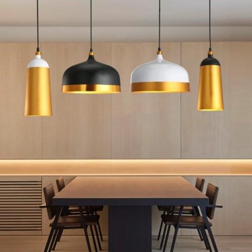 Nordic modern simple aluminum pendant lights, living room dining table aisle bedside decorative lighting
