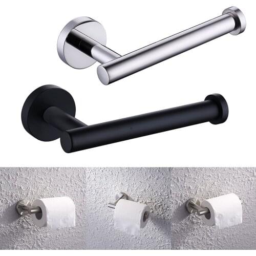 Toilet Paper Roll Holder Stainless Steel Wall Mounted Bathroom Kitchen Tissue Storage Hooks In Stock