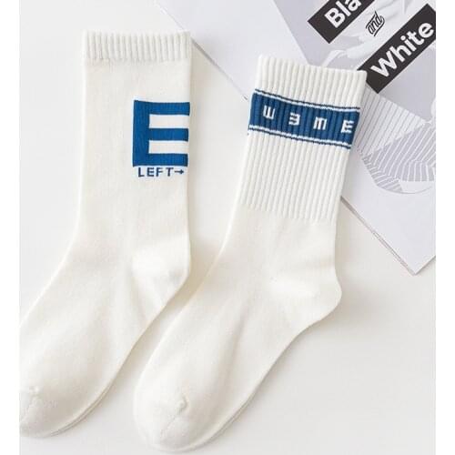 White socks streetwear striped woman calcetines women skarpetki kobieta skarpety meias mulher cotton cool meia calcetas sock