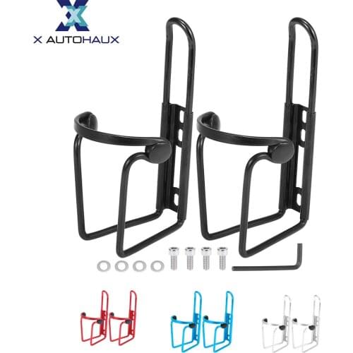 X Autohaux Universal Bicycle Water Coffee Drink Cup Bottle Holder Cages Carrier Rack Aluminum Alloy for Mountain Road Bike