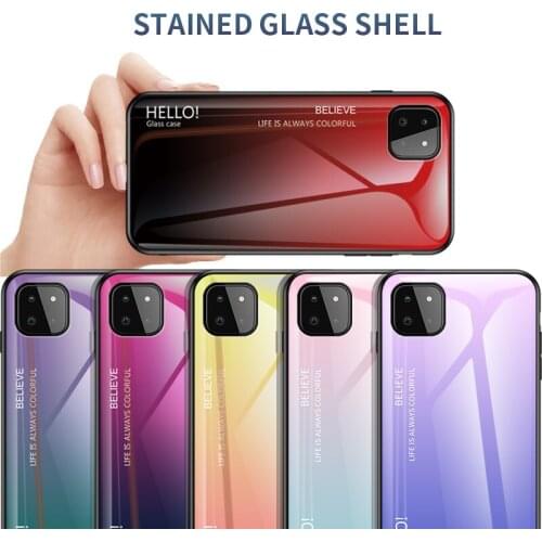 Fashion Hard Tempered Glass Gradient Carbon Fiber Protective Cover for Huawei Y5p Y6p Y7p Y7a Y8p Y9s Y5 Y6 Y7 Pro Y9a Y9 Prime