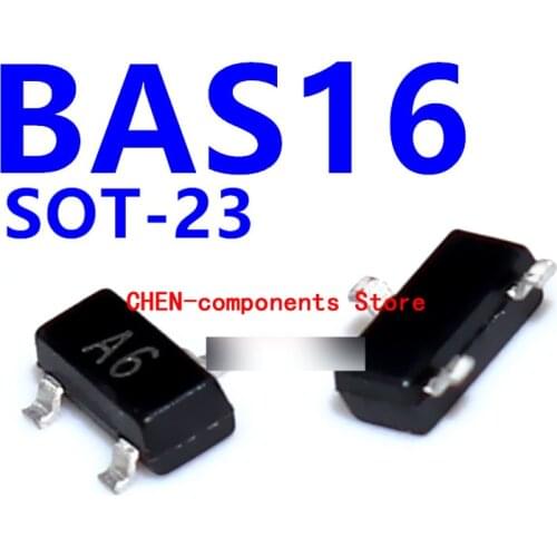 100pcs BAS16 SOT-23 A6
