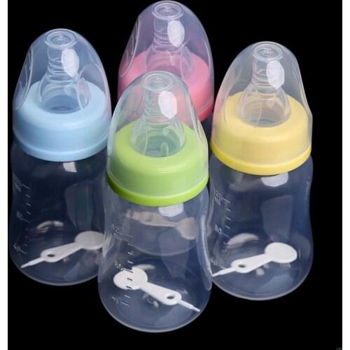 120ml Baby Newborn Nursing Nipple Bottle Silicone Pacifier Milk Water Feeding