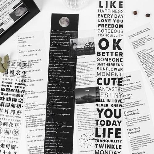 16pcs/LOT human remains series Creative decoration DIY PET separate loading tape stickers