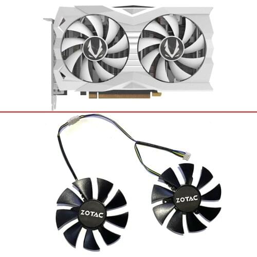 2PCS 85MM GA92S2U 4PIN RTX 2060 GPU Fan For ZOTAC GAMING GeForce RTX 2060 SUPER OC White Edition RTX 2060 SUPER AMP Cooling Fan