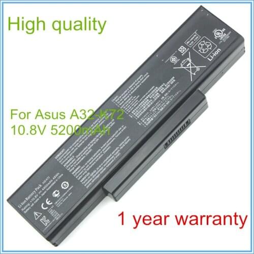Laptop battery for A72 A72D A72DR A72J K72 K72D K72F K72J K72JA A32-K72 K72S 6 CELLS