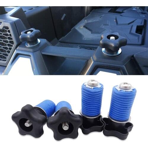 ATV UTV Accessories 4PCS Lock & Ride Tie Down Anchor 1" Cargo Racks Eye Bolt Fasteners For Polaris RZR 800 900 ACE Sportsman