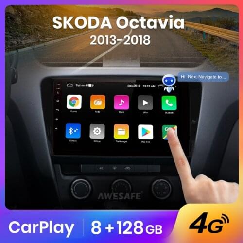 AWESAFE PX9 for Skoda Octavia A7 2013-2018 Car Radio Multimedia video player GPS No 2 din Android 10.0 2GB+32GB