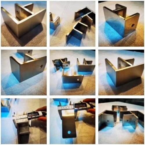 Free Shipping Stainless Steel Glass Glass Door Canbinet Cupboard Parts Accessories Clip Hinge for Thickness 20-35mm