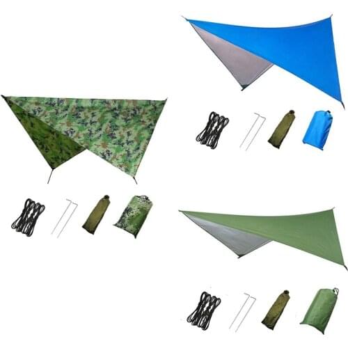 ELOS-Camping Tarp Waterproof,Hammock Rain Fly,Outdoor Moistureproof Picnic Mat,Multifunction Tent