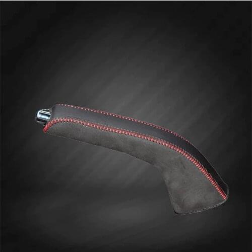 Car Hand Brake Covers Top Layer Leather Case for Mitsubishi ASX Lancer Outlander Handbrake Grips Genuine Cover Auto Handbrake