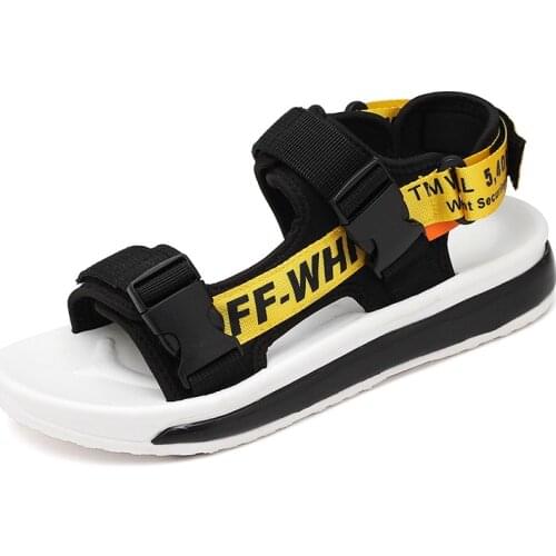 Men Heighten Sole Sandals Casual Buckle Sandals Mens Slippers Outdoor Comfortable Shoes Men Shoes