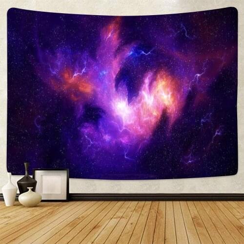 Galaxy Tapestry Starry Sky Wall Hanging Universe Space Tapestries Aesthetic Wall Decor for Bedroom Beach Blanket Coverlet