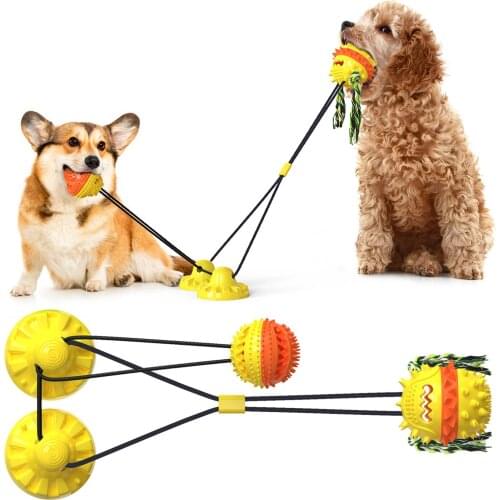 Dog Toys for Aggressive Chewers Large Breed Interactive Dog Toys Indestructible Dog Chew Toy for Aggressive Chewers Suction Cup