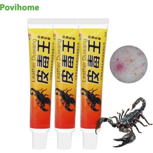 3pcs Scorpion Venom Antipruritic Ointment Herbal Antibacterial Cream Psoriasis Anti-itch Relief Eczema Skin Rash Treatment