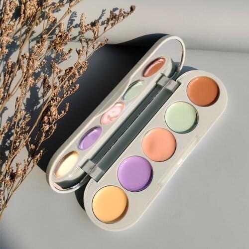 Five-color Concealer Disc Highlight Brightening Shadow Repair Nose Shadow Lasting Repair Color Palette Concealer Lasting
