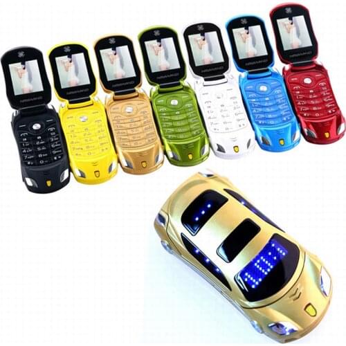 Newmind Flip F15 MP3 MP4 FM Radio SMS MMS Camera Flashlight Dual SIM Cards Small Cellphone Car model Mini Mobile Phone P431