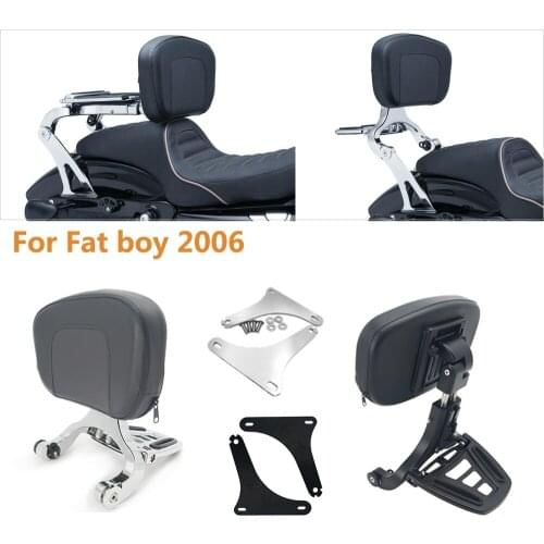 Motorcycle Multi-Purpose Driver Passenger Backrest For Harley models Fat boy 2006