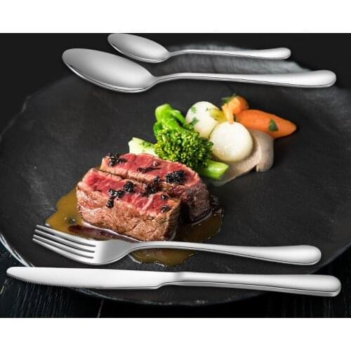 24 Pieces of Golden Cutlery Set Stainless Steel Cutlery Set Cutlery Luxury Tableware Gift Box Tableware Dishwasher Safe