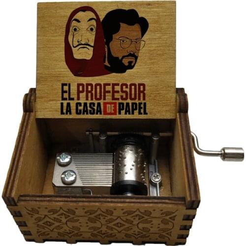 Newest Color Print The Paper House La Casa De Papel Music Box Bella Ciao Music Box Hand Musical Box Toy Decoration