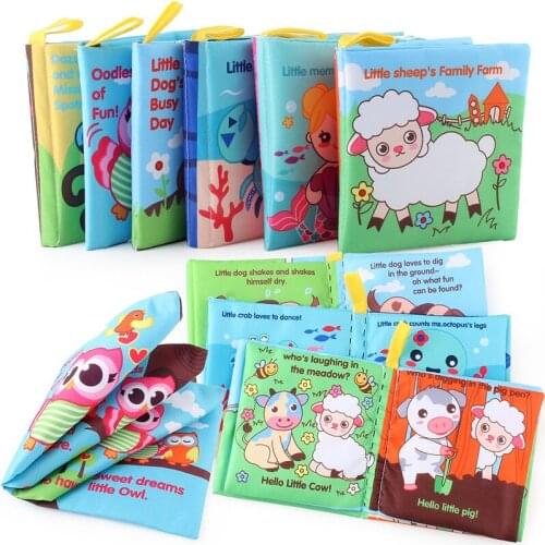 Puzzle Early Education Soft Baby Cloth Book Washable Non-fading Childhood Teaching First Book Toddler Toy Quietly Book for Kids