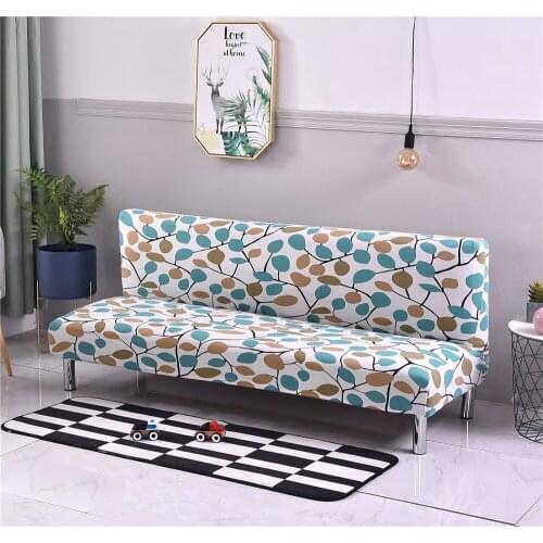 All-inclusive Sofa Cover Tight Wrap Elastic Protector Slipcover Covers Without Armrest Printed Sofa Bed Couch Covers Copridivano