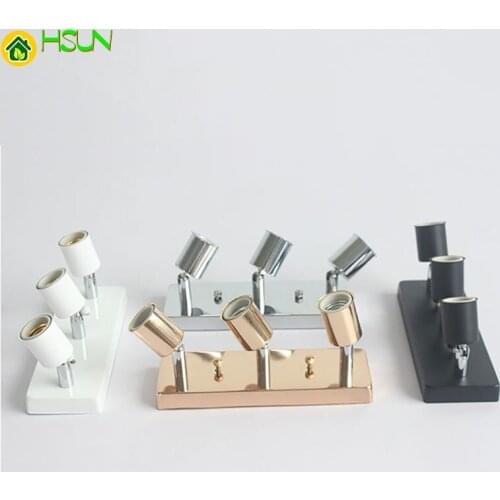 Ceiling Modern fashion 3 lights art loft lamp holder wall Kitchen E27 lighting Fixture for living room bar bathroom