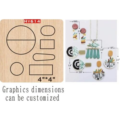 Round earrings cutting dies 2019 new die cut &wooden dies Suitable for common die cutting machines on the market