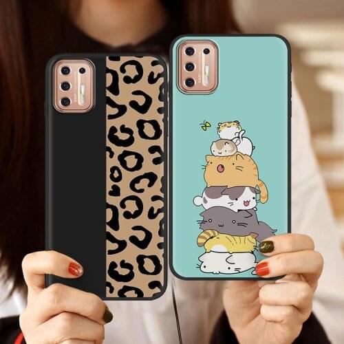 Anti-dust Back Cover Phone Case For MOTO G9 Plus Shockproof Fashion Design Silicone