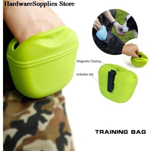 Pet Dog Puppy Snack Bag Treat Bag Pouch Portable Silicone Training Waist Bag Walk Obedience Reward Biscuit Outdoor Feed Storage