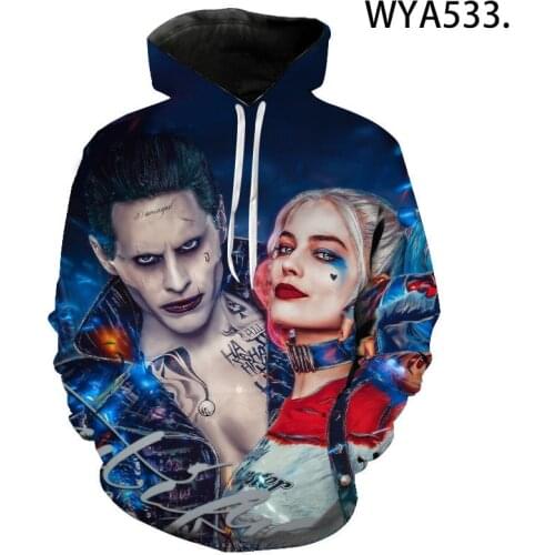 New Fashion Hoodies Superhero Joker Men Women Children 3D Printed Casual Sweatshirt Pullover Boy Girl Streetwear Pullover Jacket