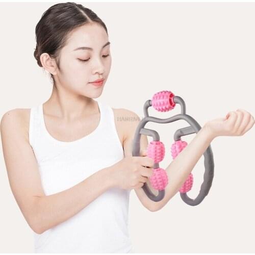 U-shaped trigger point massage roller 360° full body massage tool arm leg neck muscle massager sports fitness equipment