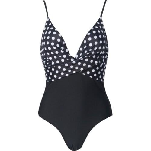 V-Neck Bikini Womens Backless Tight Swimsuit Sexy Elegant Black Suspender Bathing Suits One Piece Outfits Summer 2021 Swimwear