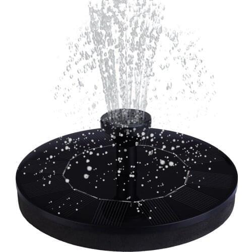 Mini Solar Power Water Fountain Garden Pool Pond 45cm Outdoor Solar Panel Bird Bath Floatin Pump Garden Decoration piscina