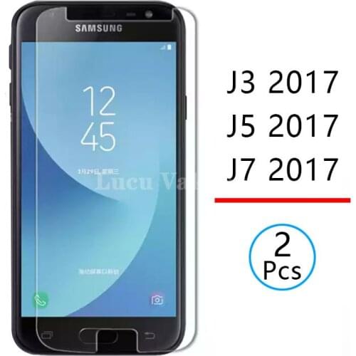 2pcs Tempered Glass for samsung j3 j5 j7 Protective Glas Screen Protector phone Safety Tremp on the galaxy j 3 5 7 3j 5j 7j