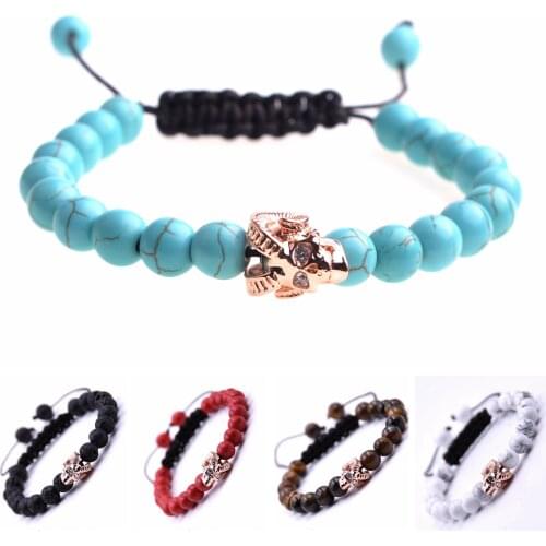 10PCS/lOT Fashion 8MM Natural Stone Woven Friendship Bracelets For Women Men Tiger Eyes Agates Beaded Yoga Pulseira