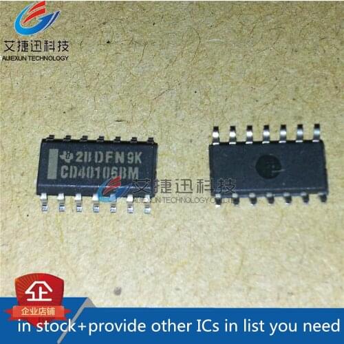 100Pcs CD40106BM SOP14 CMOS HEX SCHMITT TRIGGERS 100% New and original