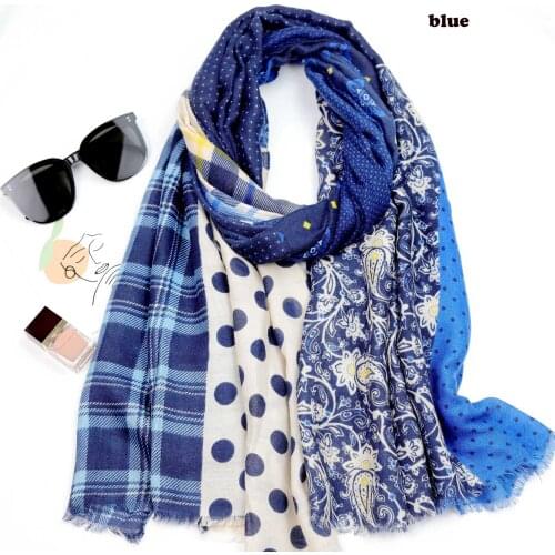 2021 Fashion Newest Printed Pattern Cotton Scarf Shawls Wraps Hijabs 10pcs/lot