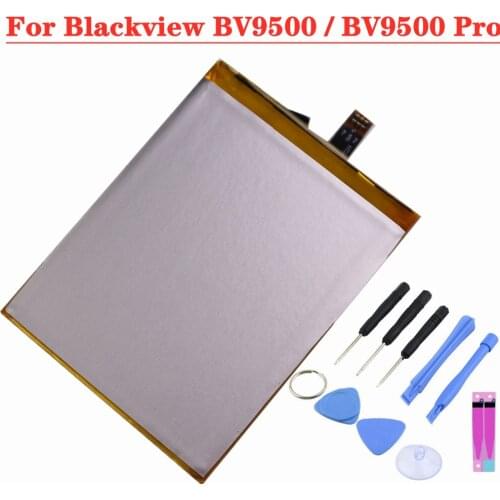 For Blackview BV9500 / BV9500 Pro Smartphone Battery MT6763T 536380 Replacement Batteries 10000mAh High Capacity Battery + Tools