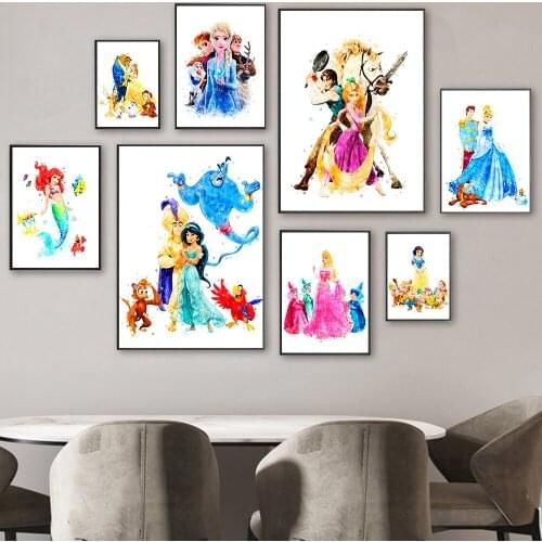 Diamond Embroidery Disney Cartoon Princess Snow Queen Beauty and The Beast Diamond Painting Cross Stitch Kit for Home Decoration