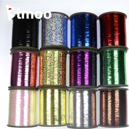 Bimoo Big Reel 2000m 1/10 0.25mm Flat Tinsel for Fly Tying Streamer Nymph Midge Body Rib Material