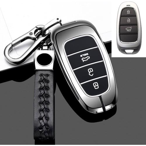Car Key Case Cover For Hyundai Tuccon 2019 2020 2021 Accessories Holder Shell Keychain Protect car styling