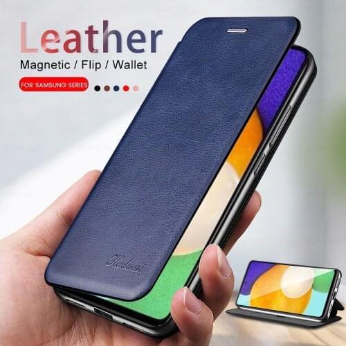 Magnetic Flip Case for Sansung A 52 PU Leather Wallet Stand Cover for Samsung Galaxy A02 A02S A12 A32 A42 A52 A72 5G Phone Coque